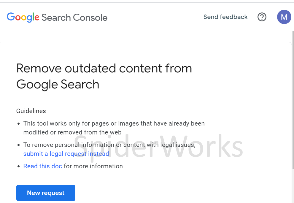 How to contact Google to remove page or update search results without